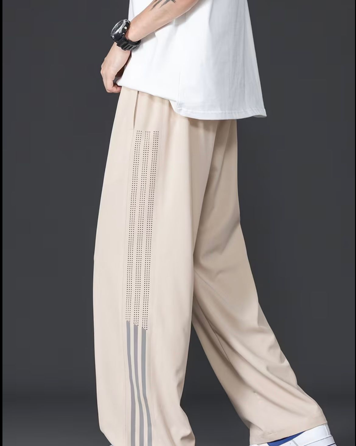 Beige Trackpants